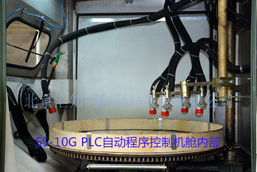 SS-10G型PLC自动程序控制液体喷砂机机舱内部